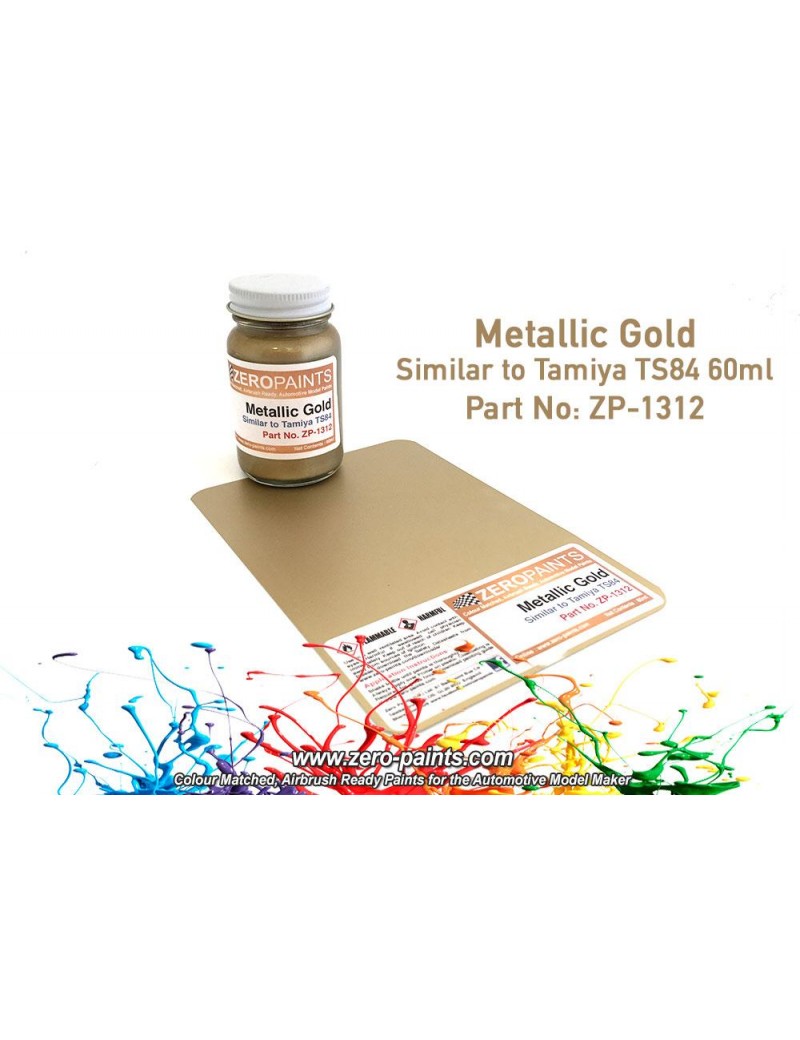 ZP - Metallic Gold Paint - Similar to TS84 60ml - 1312
